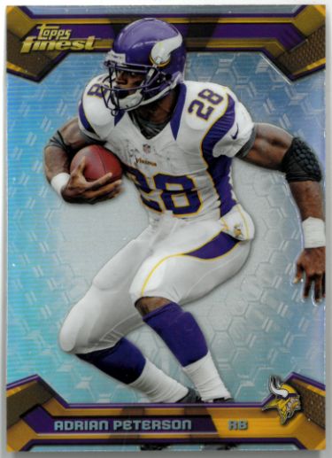 Adrian Peterson 2013 Topps Finest Refractor Card #50 (Minnesota Vikings)-Powers Sports Memorabilia