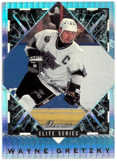 Wayne Gretzky 1993-94 Donruss Leaf Elite Series Hockey Card #10- 5769/10000 (Los Angeles Kings)-Powers Sports Memorabilia
