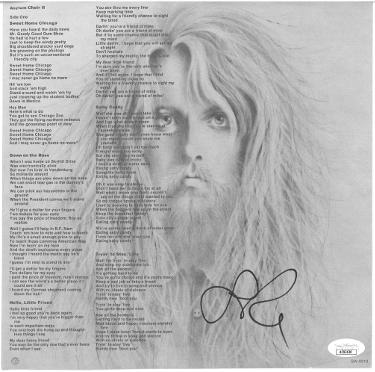 Leon Russell Autographed 1971 Asylum Choir II LP Insert- JSA #AC92430-Powers Sports Memorabilia