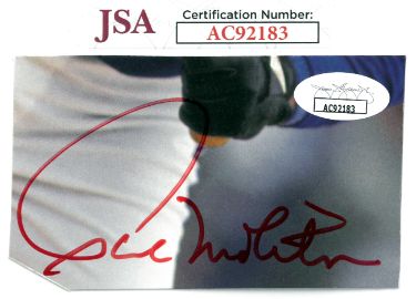 Paul Molitor Autographed 2.25x4 Cut Signature- JSA #AC92183 (Milwaukee Brewers)-Powers Sports Memorabilia
