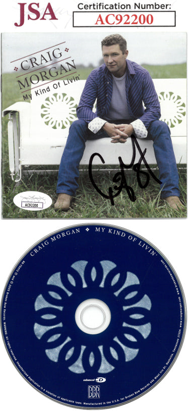 Craig Morgan Autographed 2005 My Kind of Livin' Album Cover Booklet w/ CD & Case- JSA #AC92200-Powers Sports Memorabilia