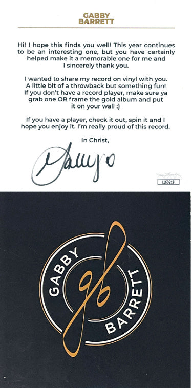 Gabby Barrett Autographed 2020 C2C 5x5 Promo Card?Çô JSA (LTD Edition EP 5 track)-Powers Sports Memorabilia