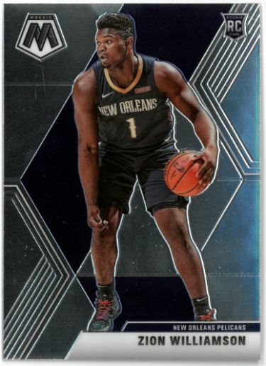 Zion Williamson 2019-20 Panini Mosaic Rookie Card (RC) #209 (New Orleans Pelicans)-Powers Sports Memorabilia