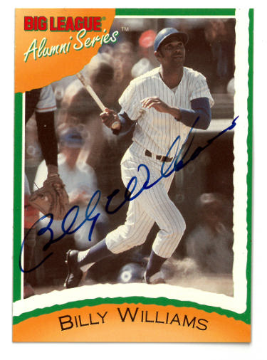 Billy Williams Autographed 1996 Big League Alumni Series Certified Auto Card- COA (Chicago Cubs)-Powers Sports Memorabilia