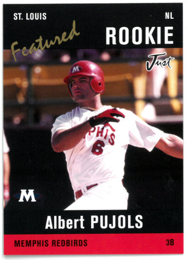 Albert Pujols 2004 Just Minors Featured Rookie Card (RC) #AP5 (Memphis Redbirds/St. Louis Cardinals)-Powers Sports Memorabilia