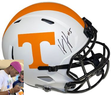Hendon Hooker Autographed Tennessee Volunteers Riddell FS Rep Speed Lunar Eclipse Helmet #5- JSA Signature Debut-Powers Sports Memorabilia