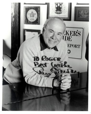 Tim Conway Autographed 8x10 B&W Photo?Çô COA- To Roger Best Wishes (Actor/TV/ Comedian)-Powers Sports Memorabilia
