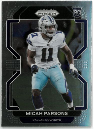 Micah Parsons 2021 Panini Prizm Football Rookie Card (RC) #382 (Dallas Cowboys)-Powers Sports Memorabilia