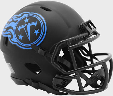 Tennessee Titans NFL Riddell Black Eclipse Alternate Speed Mini Helmet-Powers Sports Memorabilia