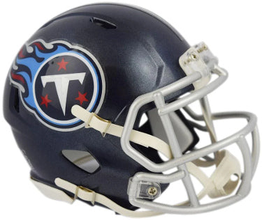 Tennessee Titans NFL Riddell Navy Speed Mini Helmet-Powers Sports Memorabilia
