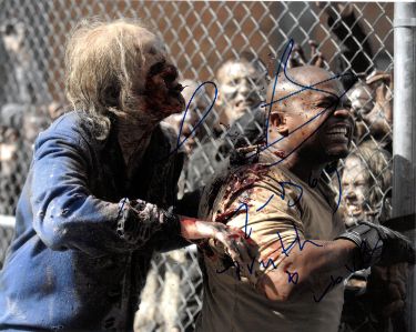 IronE Singleton Autographed The Walking Dead Theodore "T-Dog" Douglas 8x10 Photo dual T-Dog & Truth & Love- COA-Powers Sports Memorabilia