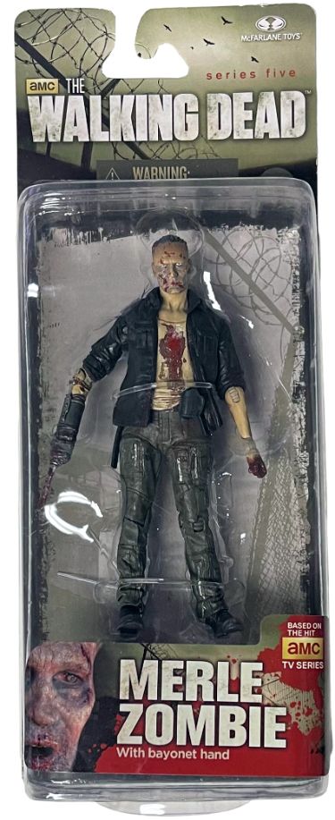 AMC The Walking Dead Merle Zombie 5 inch Action Figure Series 5- McFarlane Toys-Powers Sports Memorabilia