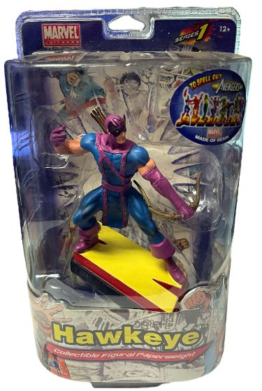 Marvel Hawkeye 7" Resin Figurine Series 1 Collectible Paperweight imperfect- Monogram-Powers Sports Memorabilia