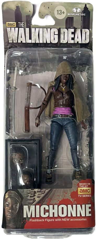 AMC The Walking Dead Michonne 5 inch Action Figure Series 6- McFarlane Toys-Powers Sports Memorabilia