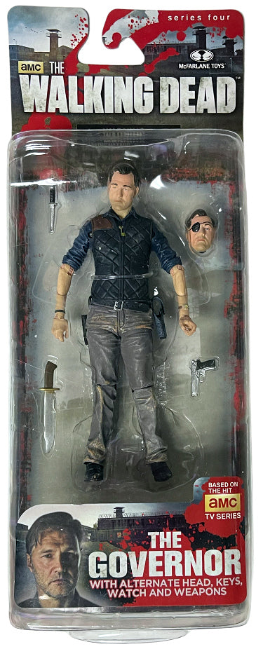AMC The Walking Dead The Governor 5 inch Action Figure Series 4- McFarlane Toys-Powers Sports Memorabilia