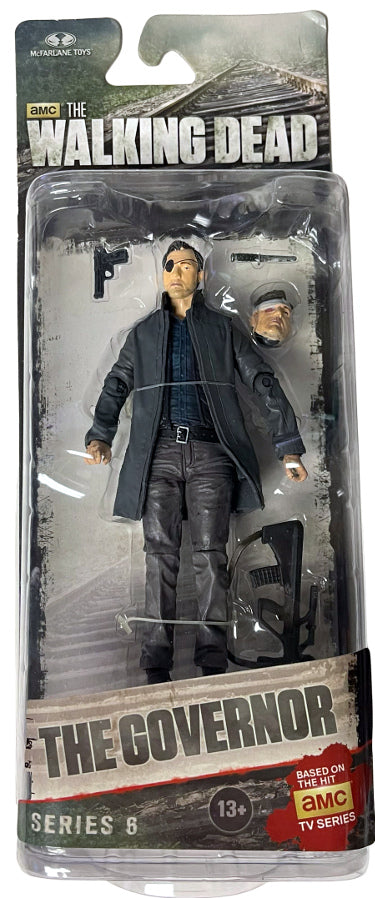 AMC The Walking Dead The Governor 5 inch Action Figure Series 6- McFarlane Toys-Powers Sports Memorabilia