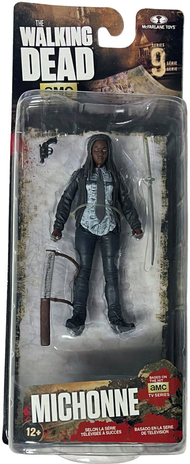 AMC The Walking Dead Michonne 5 inch Action Figure Series 9- McFarlane Toys-Powers Sports Memorabilia