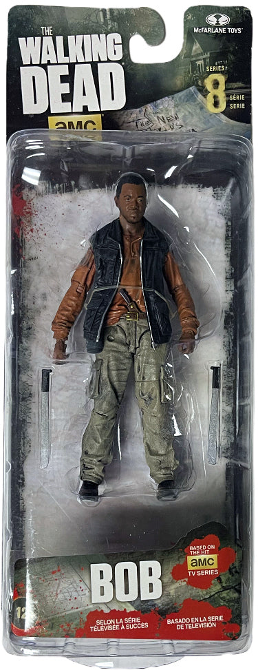AMC The Walking Dead Bob 5 inch Action Figure Series 8- McFarlane Toys-Powers Sports Memorabilia