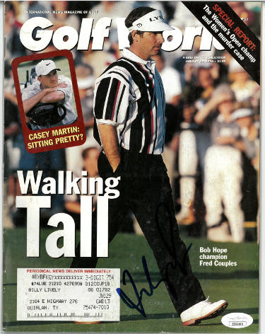 Fred Couples Autographed Golf World Full Magazine January 23, 1998- JSA #EE63340-Powers Sports Memorabilia