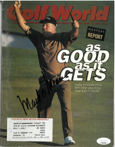 Mark O'Meara Autographed Golf World Full Magazine April 17, 1998- JSA #EE63393-Powers Sports Memorabilia