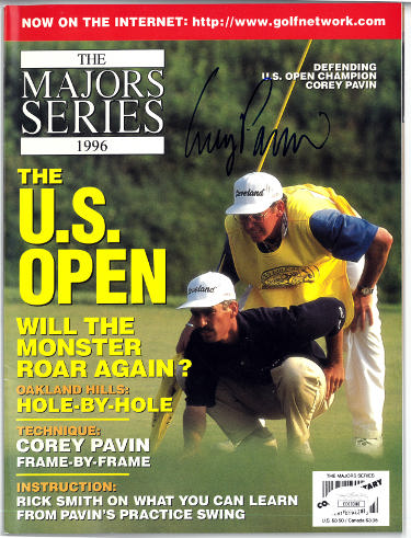 Corey Pavin Autographed 1996 The Major Series Full Magazine- JSA #EE63388 (No Label/US Open Champion)-Powers Sports Memorabilia