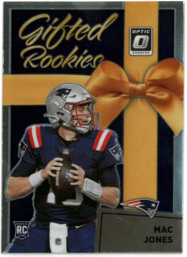 Mac Jones 2021 Donruss Optic Gifted Rookies Card (RC) #GR-6 (New England Patriots) - CTBL_035310-Powers Sports Memorabilia