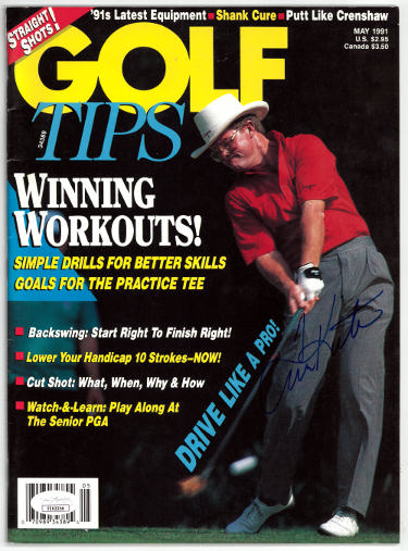 Tom Kite Autographed Golf Tips May 1991 Full Magazine- JSA #EE63256 (No Label)-Powers Sports Memorabilia