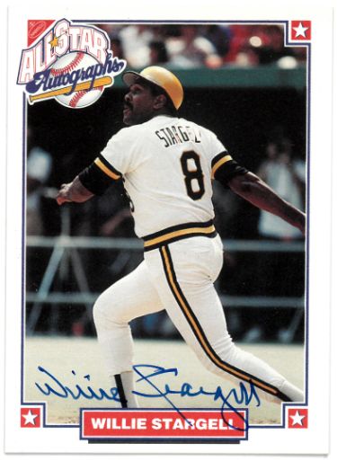 Willie Stargell 1993 Nabisco All Star Autographs MLBPA Card- COA (Pittsburgh Pirates)-Powers Sports Memorabilia