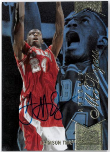 Antonio McDyess Autographed 2014-15 Flair Showcase Row 1 Auto Card #95- UDA Authenticated (Alabama/Nuggets)-Powers Sports Memorabilia