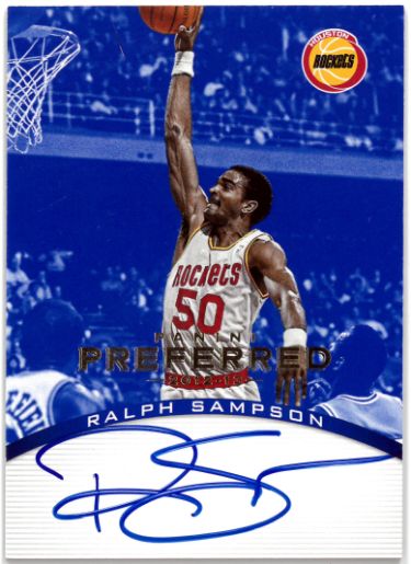 Ralph Sampson Autographed 2012-13 Panini Preferred On Card Auto Card #187- /49 (Houston Rockets)-Powers Sports Memorabilia