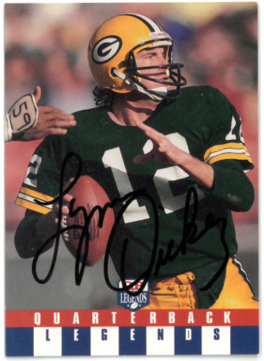 Lynn Dickey Autographed 1991 QB Legends Team NFL On Card Auto #9- COA (Green Bay Packers)-Powers Sports Memorabilia
