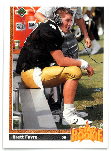 Brett Favre 1991 Upper Deck Star Rookie Card (RC) #13 (Falcons/Packers)-Powers Sports Memorabilia