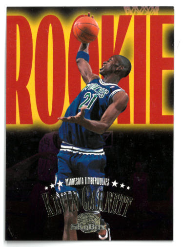 Kevin Garnett 1995-96 Skybox Premium Rookie Card (RC) #233 (Minnesota Timberwolves)-Powers Sports Memorabilia