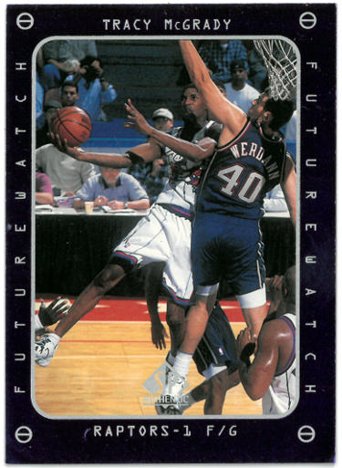 Tracy McGrady 1997-98 SP Authentic Rookie Card (RC) #166 (Minnesota Timberwolves)-Powers Sports Memorabilia