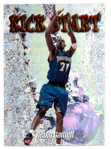 Kevin Garnett 1998-99 Topps Kick Start Foil Insert Card #KS10 (Minnesota Timberwolves)-Powers Sports Memorabilia