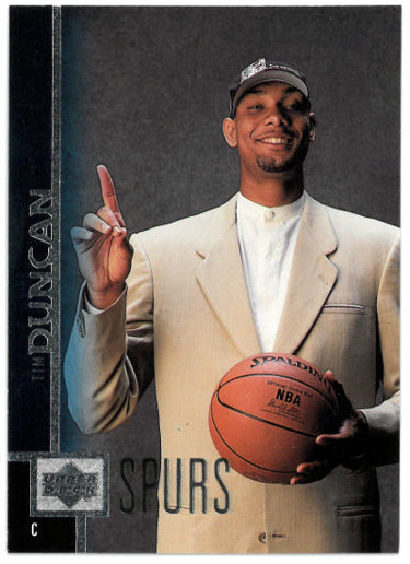 Tim Duncan 1997-98 Upper Deck Rookie Card (RC) #114 (San Antonio Spurs)-Powers Sports Memorabilia