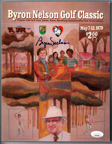 Byron Nelson Autographed 1979 Byron Nelson Golf Classic PGA Tour Program- JSA #EE63398-Powers Sports Memorabilia