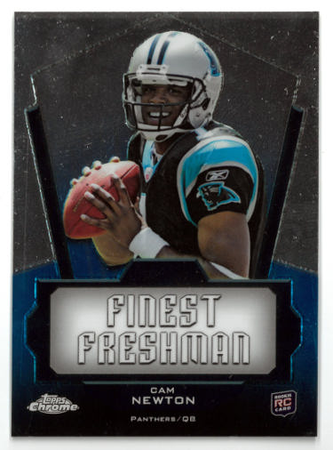 Cam Newton 2011 Topps Chrome Finest Freshman Rookie Card (RC) #FF-CM (Auburn/Panthers)-Powers Sports Memorabilia