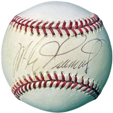 Mike Greenwell Autographed Rawlings Official American League Baseall imperfect- COA (Boston Red Sox)-Powers Sports Memorabilia