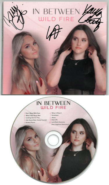 Kelli & Kayla Iutzwig Duo Autographed 2022 Wild Fire Album Cover Booklet w/ CD - COA (Pop Rock /Country Sass)-Powers Sports Memorabilia