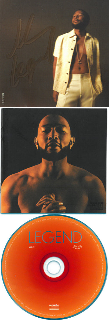 John Legend Autographed 2022 LEGEND Act 1 & 2 Art Card w/ Album Cover Booklet & 2-CD imperfect?Çô COA-Powers Sports Memorabilia