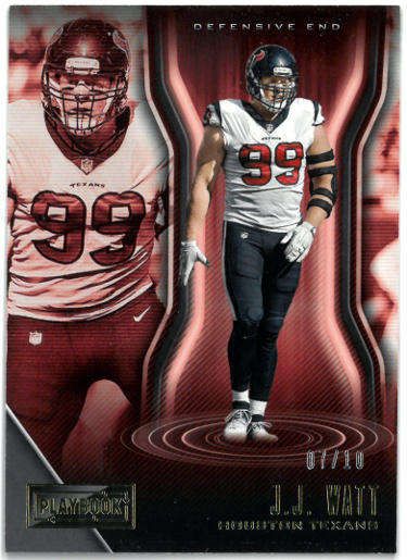 JJ (J.J) Watt 2018 Panini Playbook SP Card #30- 07/10 (Houston Texans)-Powers Sports Memorabilia