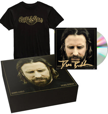 Dierks Bentley Autographed 2023 ?ǣGravel And Gold?ǥ 4x4 Art Card/Album Cover Booklet/CD/Case/T-Shirt/Box- COA-Powers Sports Memorabilia