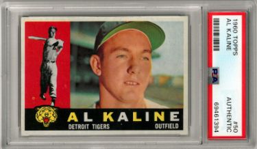 Al Kaline 1960 Topps Baseball Card #50- PSA Slabbed Authentic (Detroit Tigers)-Powers Sports Memorabilia