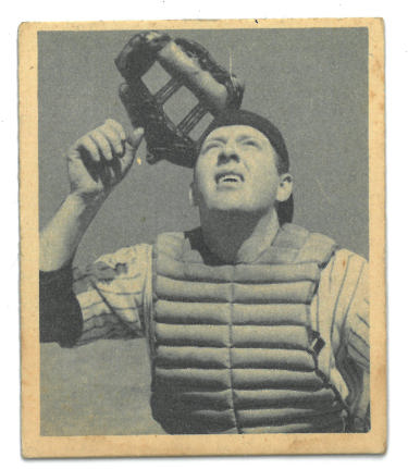 Buddy Rosar 1948 Bowman Baseball Rookie/RC Card #10 (Philadelphia Athletics)-Powers Sports Memorabilia