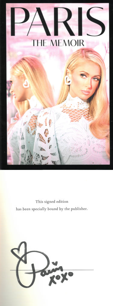 Paris Hilton Autographed 2023 The Memoir Hardcover 1st Edition Book/ Auto ?Çô COA-Powers Sports Memorabilia