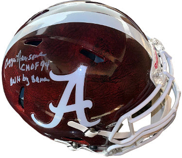 Ozzie Newsome Autographed Alabama Crimson Tide Logo Full Size Riddell Victor Speed Authentic Helmet CHOF94/Built By Bama -PSA #AI6300-Powers Sports Memorabilia