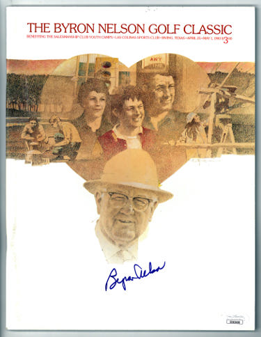 Byron Nelson Autographed 1983 Byron Nelson Golf Classic Program- JSA #EE63408-Powers Sports Memorabilia