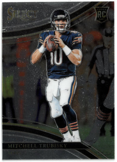 Mitchell Trubisky 2017 Panini Select Field Level Silver Prizm Rookie Card (RC) #253 (Chicago Bears)-Powers Sports Memorabilia