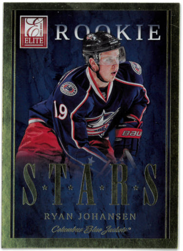 Ryan Johansen 2011-12 Panini Elite Gold Foil Rookie Stars Card (RC) #10 (Blue Jackets/Predators)-Powers Sports Memorabilia